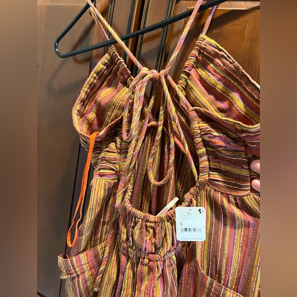 NWT Free People Women's Red Clay Combo Sundaze For Surfin Jumpsuit - S - Picture 6 of 11